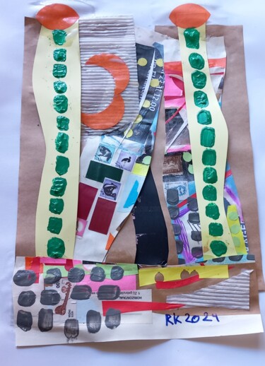 Collages getiteld "RK26" door Ronnie Kolner, Origineel Kunstwerk, Collages