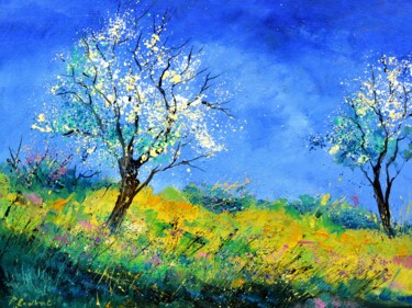 绘画 标题为“Spring  8624” 由Pol Ledent, 原创艺术品, 油 安装在木质担架架上