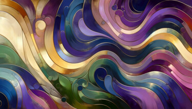 Digital Arts titled "Regal Ripples" by Alberto Capitani, Original Artwork, AI generated image