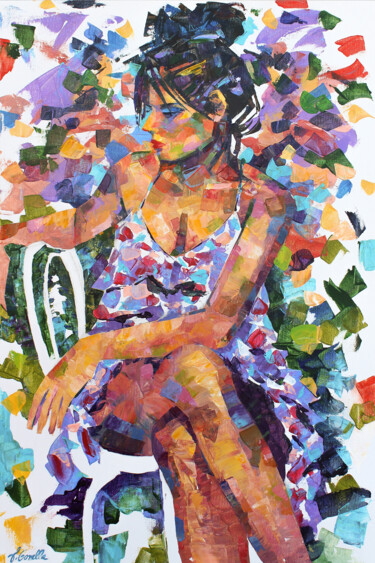 Peinture intitulée "Captivante - 959" par Lucie Gonella, Œuvre d'art originale, Acrylique