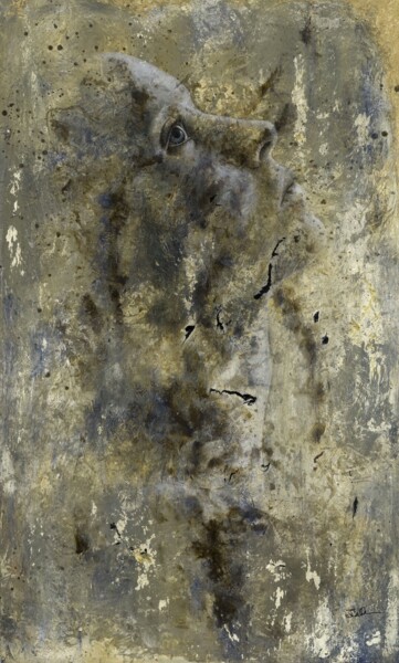 Painting titled "Ascension" by Jocelyne Bellemare, Original Artwork, Oil