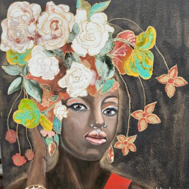Peinture intitulée "Chocolat et vanille" par Brigitte Bodo, Œuvre d'art originale, Huile Monté sur Châssis en bois