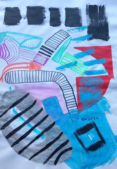 Collages titled "RK29" by Ronnie Kolner, Original Artwork, Collages