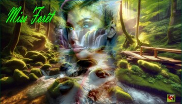 Digital Arts titled "MISS FORET" by Pierre Peytavin, Original Artwork, AI generated image
