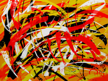 Arts numériques intitulée "Sun" par Pascal Gagné, Œuvre d'art originale, Peinture numérique