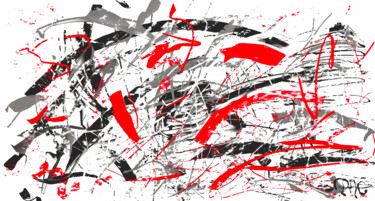 Arts numériques intitulée "Touch of Red" par Pascal Gagné, Œuvre d'art originale, Peinture numérique