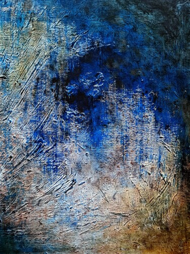 Nuit noir de l'âme Painting titled "Nuit noir de l'âme" by Nora El Ouarid, Original Artwork, Acrylic