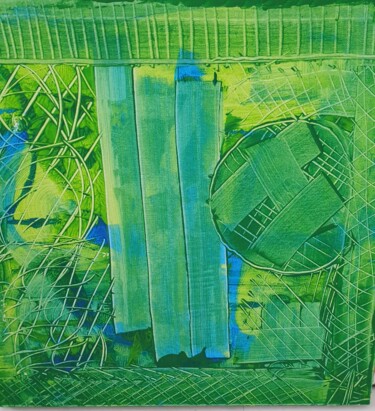 Painting titled "Romilly 1" by Armand De Latour, Original Artwork, Acrylic Mounted on Wood Stretcher frame