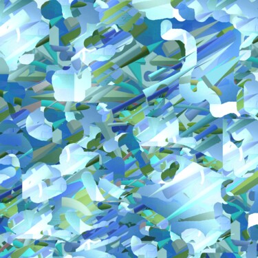 Digitale Kunst mit dem Titel "STARDUST WIND" von Iannilli  Laila Antonella, Original-Kunstwerk, 3D Modellierung Auf Plexigla…
