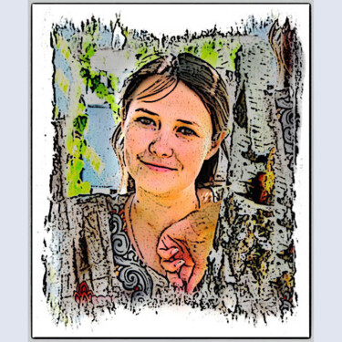 Digital Arts titled "Ирина Irina 11ы" by Dima Dima Vil Ms Wilms (Rok Zivopisec Rock Painter), Original Artwork, Manipulated…