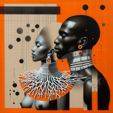 Digital Arts titled "Élégance" by Iviha Deidi, Original Artwork, AI generated image