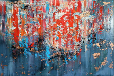 Abstract 2424 Painting titled "Abstract 2424" by Alex Senchenko, Original Artwork, Acrylic Mounted on Wood Stretcher frame