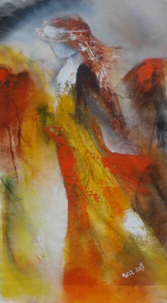 Painting titled "Ryanne 24-08" by Wil Lof, Original Artwork, Acrylic