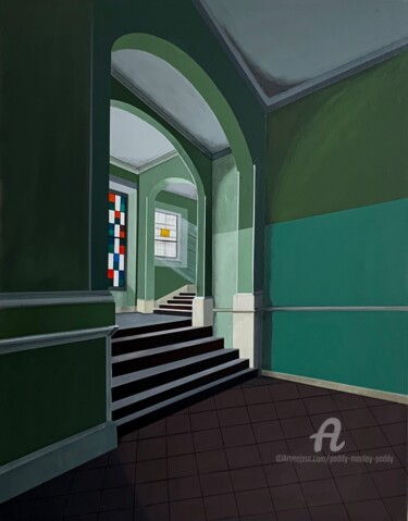 Peinture intitulée "Manoir abandonné" par Paddy Manlay (Paddy), Œuvre d'art originale, Acrylique Monté sur Châssis en bois