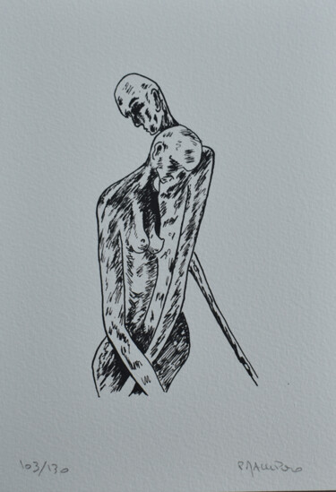 Absence 1 n° 56 印花与版画 标题为“Absence 1 n° 56” 由Paul Maulpoix, 原创艺术品, 丝网印刷