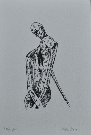 Absence 1 n° 58 印花与版画 标题为“Absence 1 n° 58” 由Paul Maulpoix, 原创艺术品, 丝网印刷