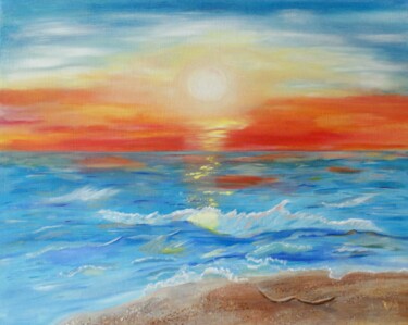 Painting titled "Sunshine" by Violetta André, Original Artwork, Oil