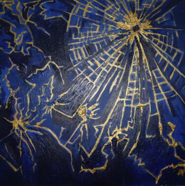 Painting titled "Crepe" by Sandra Ligato, Original Artwork, Acrylic