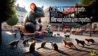 Digital Arts titled "MATOUS A CROQUETTES" by Pierre Peytavin, Original Artwork, AI generated image