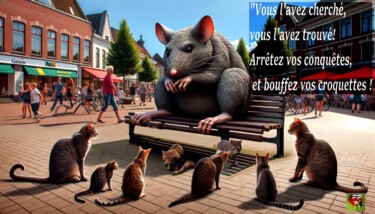 Digital Arts titled "BOUFFEZ VOS CROQUET…" by Pierre Peytavin, Original Artwork, AI generated image