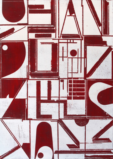 Patternstory 2. 「Patternstory 2.」というタイトルの絵画 Petr Strnadによって, オリジナルのアートワーク, アクリル