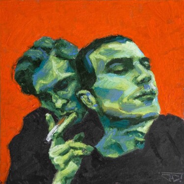 Chill devant le coucher du soleil "Chill devant le cou…" başlıklı Tablo G. Carta tarafından, Orijinal sanat, Pastel Karton üzerine monte edilmiş