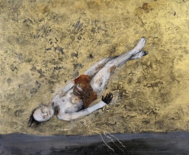 Tous les sons mourront de plaisir Painting titled "Tous les sons mourr…" by Sergio Padovani, Original Artwork, Oil Mounted on Wood Stretcher frame