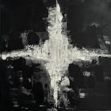 Painting titled "polar star" by Serafima Bajdan, Original Artwork, Acrylic