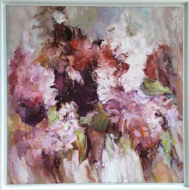 Peinture intitulée "Résonance chromatiq…" par Iryna Malynovska, Œuvre d'art originale, Huile Monté sur Châssis en bois