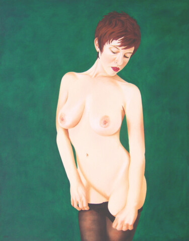 绘画 标题为“"Madonna Nr.10 (18:…” 由Walter Roos, 原创艺术品, 油