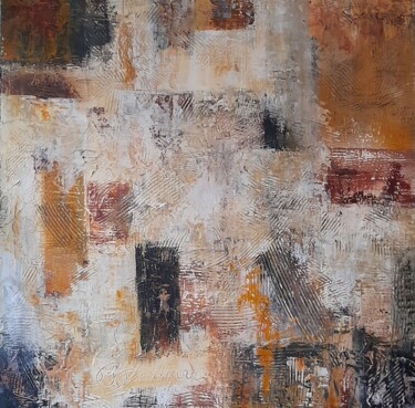 Peinture intitulée "La toile antique" par Jean-Pierre Duquaire, Œuvre d'art originale, Acrylique Monté sur Châssis en bois