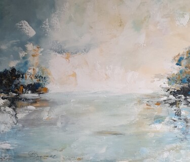 Peinture intitulée "C'est au bord de la…" par Jean-Pierre Duquaire, Œuvre d'art originale, Acrylique Monté sur Châssis en bo…