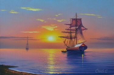제목이 "Seascape oil painti…"인 미술작품 Serhii Stoev로, 원작, 기름