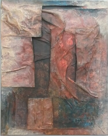 Collages titled "Composizione #2" by Antonio Boselli, Original Artwork, Acrylic