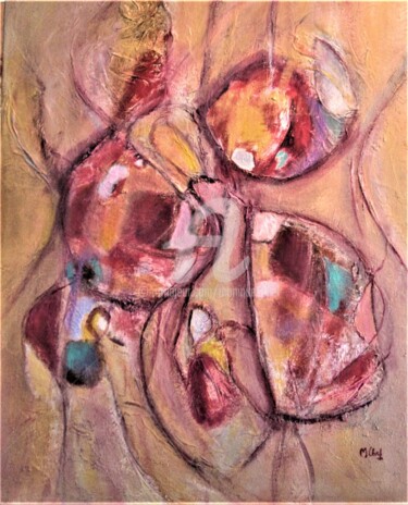Peinture intitulée "Envol 2" par Monique Chef, Œuvre d'art originale, Acrylique