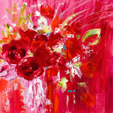 Peinture intitulée "Big Bang sur papier…" par Joelle Kem Lika, Œuvre d'art originale, Acrylique