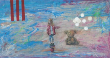 「By the queen」というタイトルの絵画 Mauriciasによって, オリジナルのアートワーク, オイル