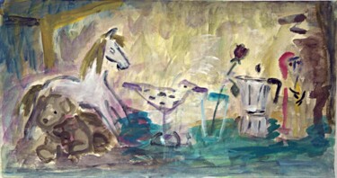 Painting titled "Various picture mot…" by Terushige Matsumoto, Original Artwork, Acrylic