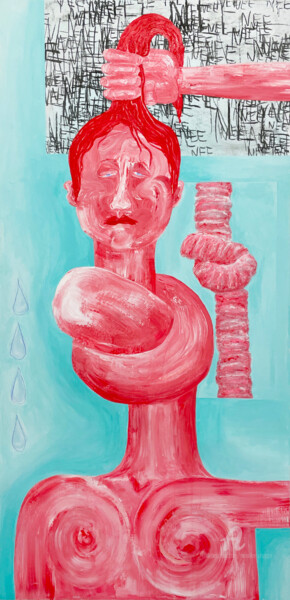 绘画 标题为“Self-Portrait” 由Maaike Plugge, 原创艺术品, 丙烯