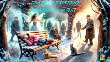 Digital Arts titled "LES FEES EXISTENT" by Pierre Peytavin, Original Artwork, AI generated image