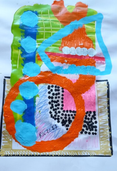 Collages titled "COL21" by Ronnie Kolner, Original Artwork, Collages