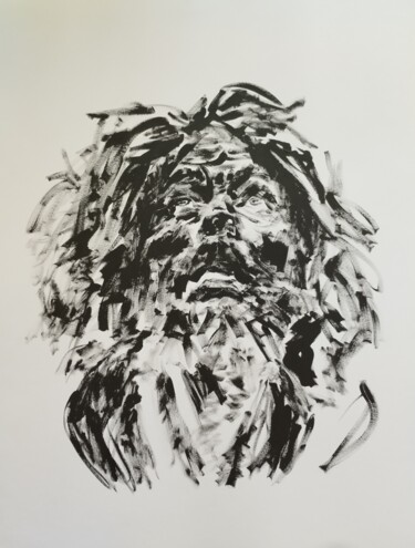 绘画 标题为“Portrait” 由Chrystelle Sarret, 原创艺术品, 丙烯
