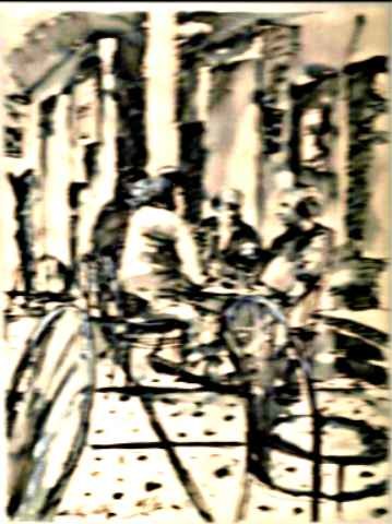 Peinture intitulée "DaOcoupage2.jpg" par Mile, Œuvre d'art originale
