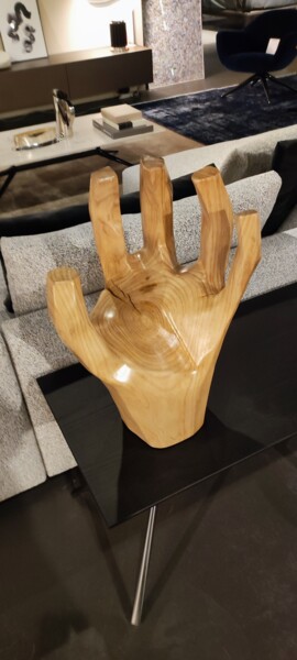雕塑 标题为“LA MANO DEL PAPÀ” 由Ivan Fabani, 原创艺术品, 木