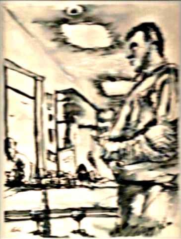 Peinture intitulée "DaOcoupage4.jpg" par Mile, Œuvre d'art originale
