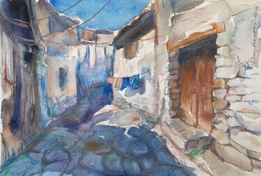 Old yerevan 绘画 标题为“Old yerevan” 由Daria Kamishanova, 原创艺术品, 水彩