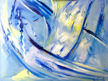 Schilderij getiteld "Meditation" door Natali Oniks, Origineel Kunstwerk, Olie
