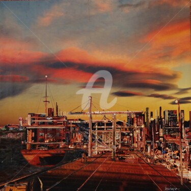 Collages intitulée "F 1740" par Patrick Demelenne, Œuvre d'art originale, Collages