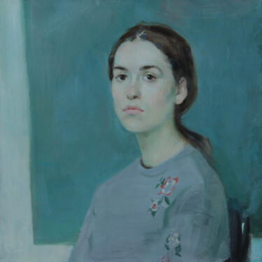 Картина под названием "Женский портрет" - Alina Korshunkova, Подлинное произведение искусства, Масло