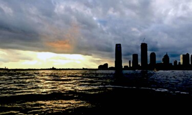 Esplanade 2 - Jersey City Storm 24a 摄影 标题为“Esplanade 2 - Jerse…” 由Ken Lerner, 原创艺术品, 数码摄影